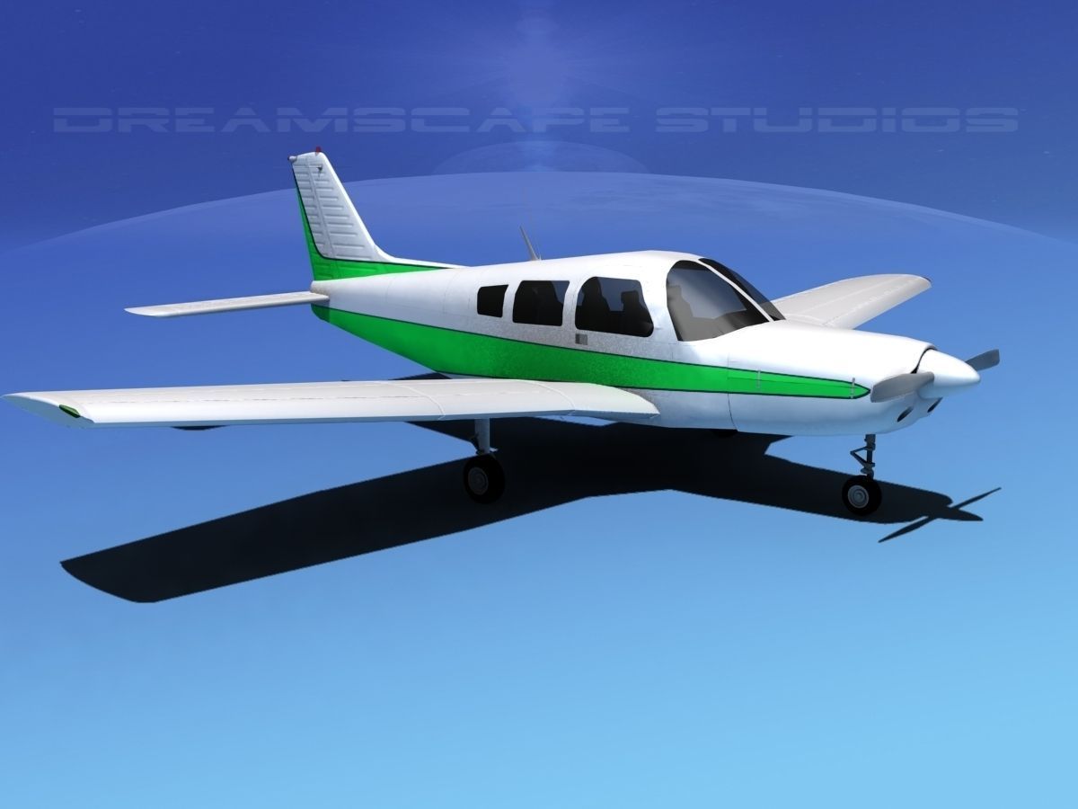 Piper Warrior II 3D model_3