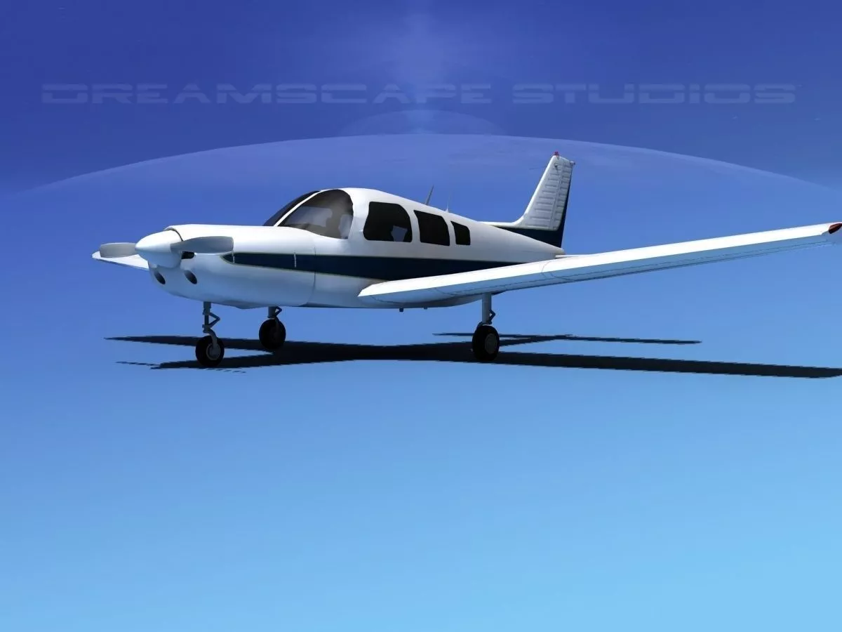 Piper Warrior II 3D model