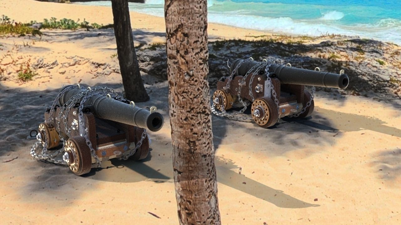 MODO - The Soul Ship Cannons 3D model_1