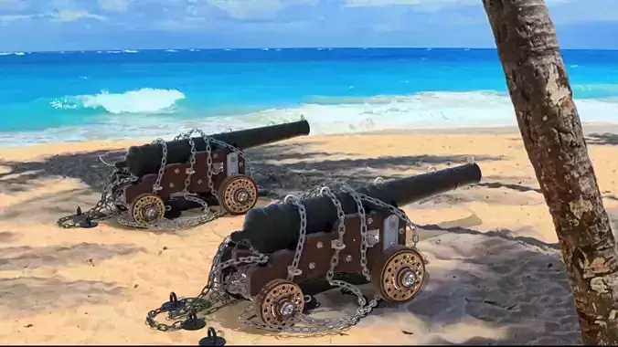 MODO - The Soul Ship Cannons 3D model