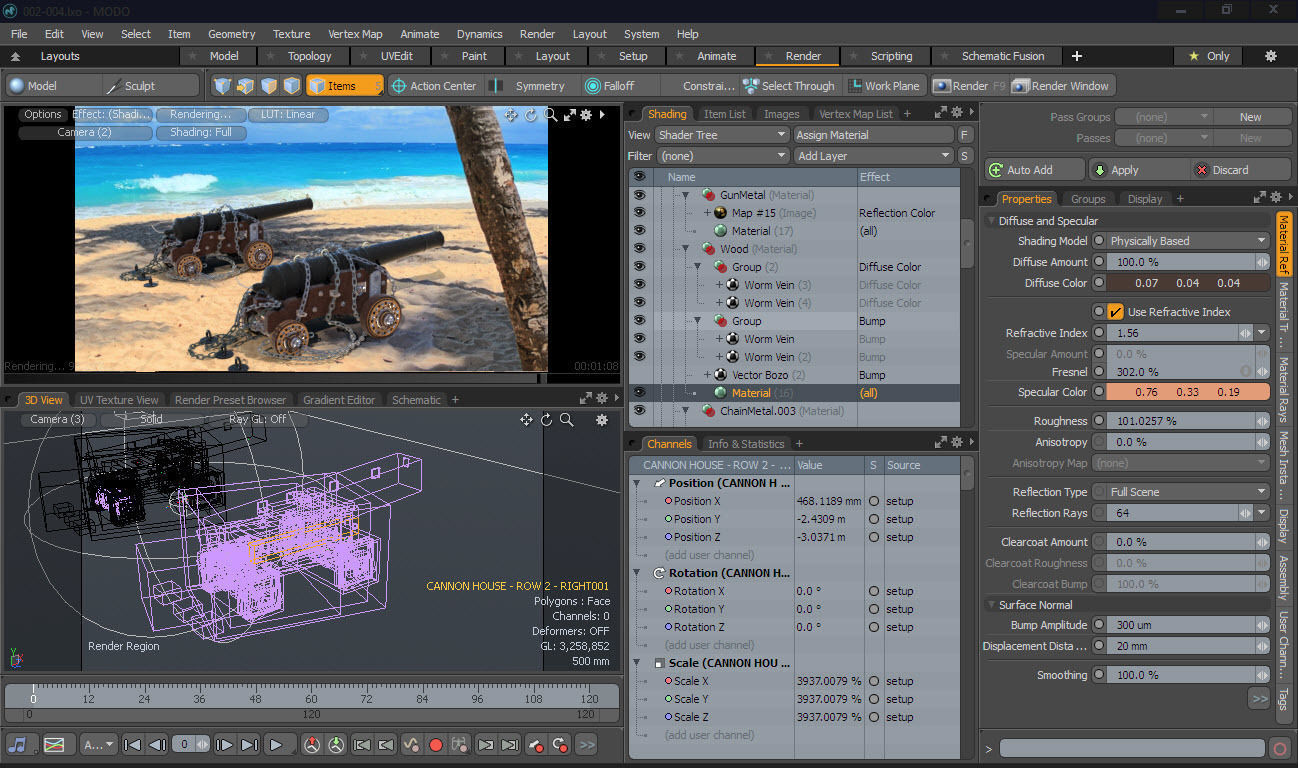 MODO - The Soul Ship Cannons 3D model_2