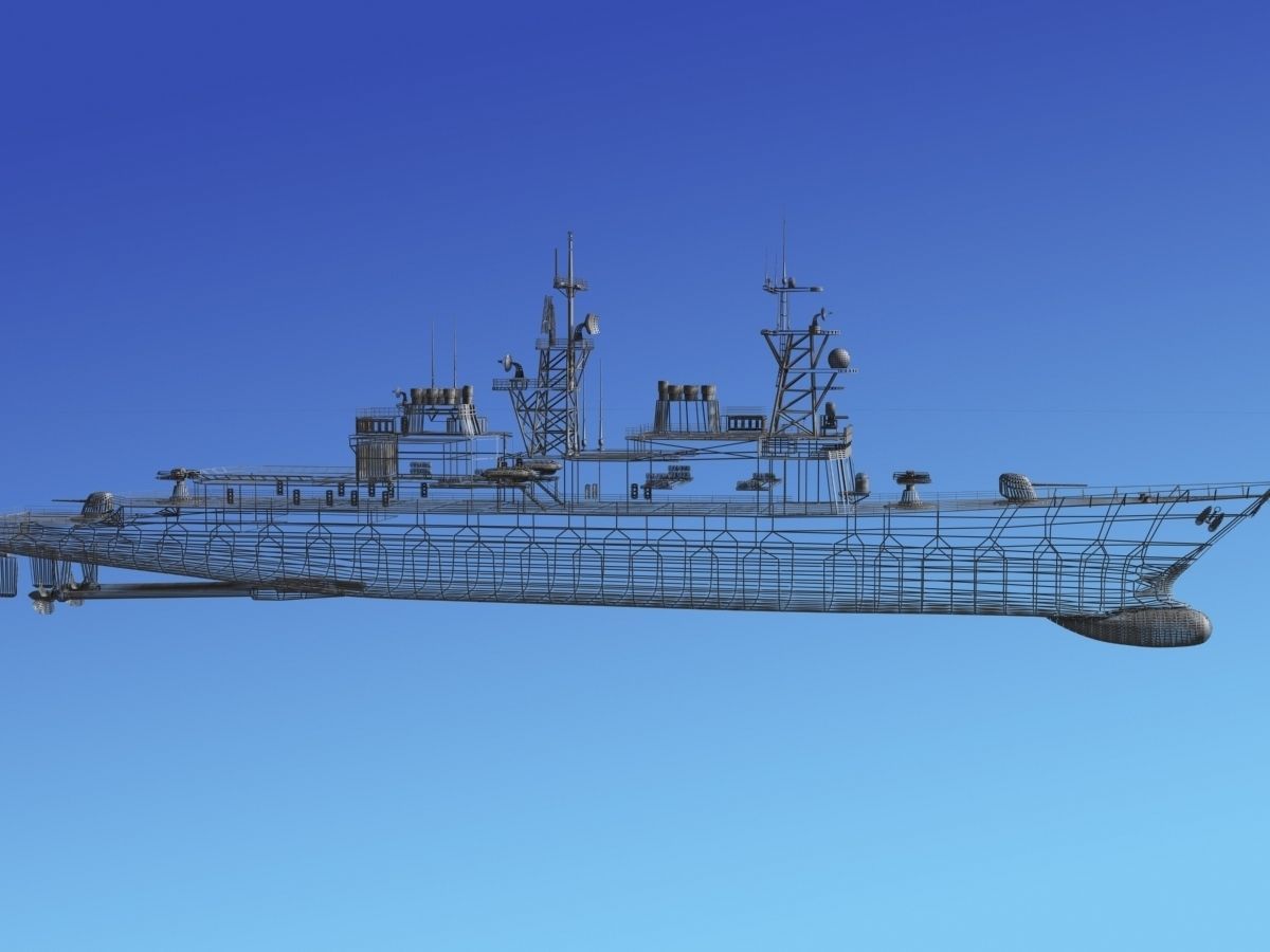 Spruance Class DD963 USS Spruance 3D model_15