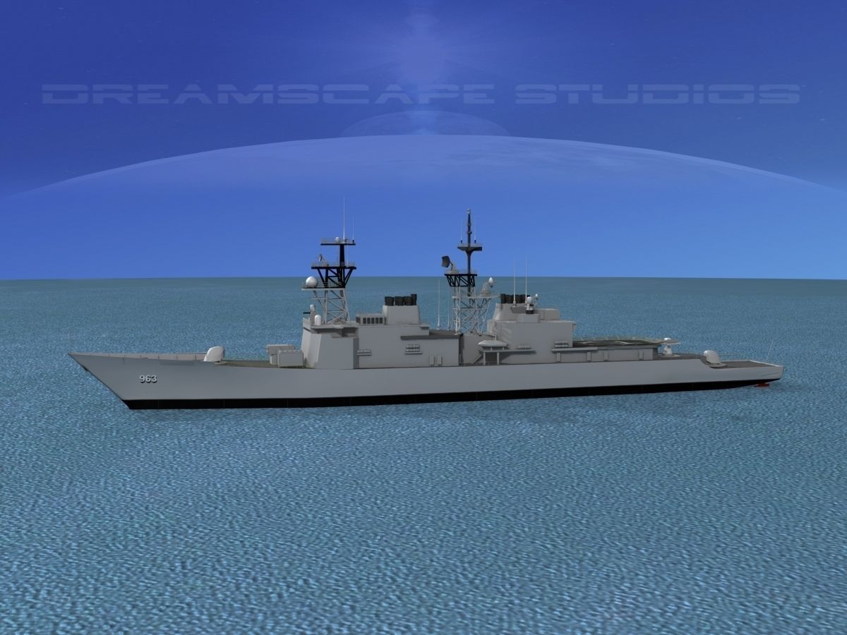 Spruance Class DD963 USS Spruance 3D model_6