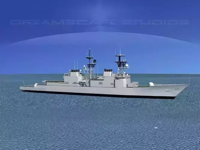 Spruance Class DD963 USS Spruance 3D model