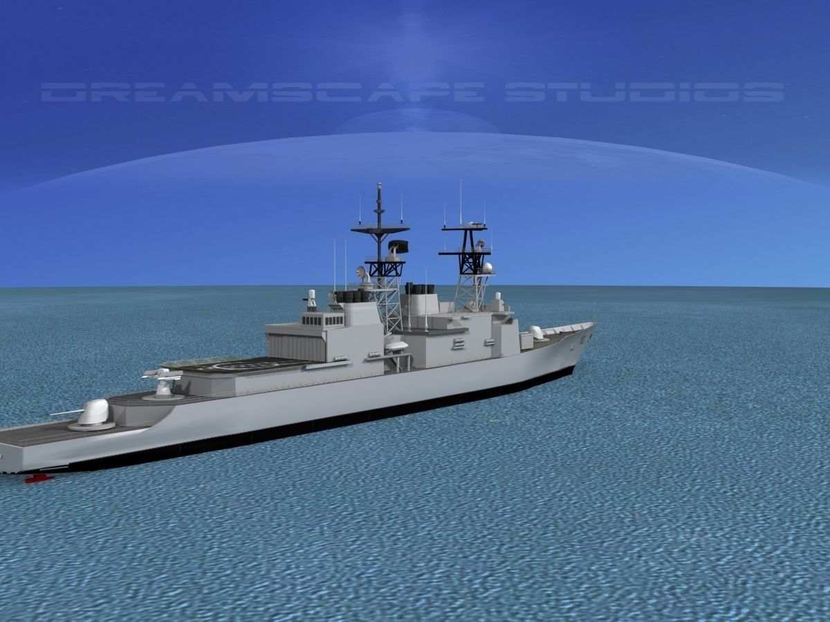Spruance Class DD963 USS Spruance 3D model_2
