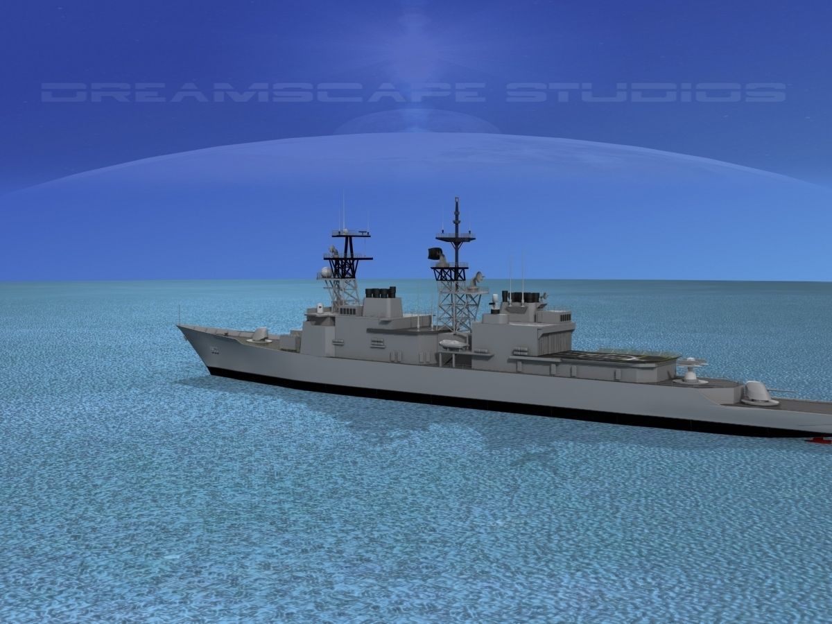 Spruance Class DD963 USS Spruance 3D model_5