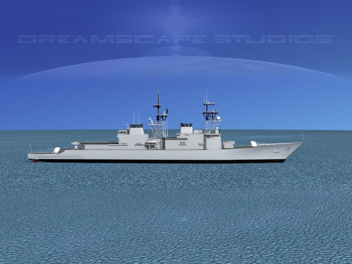 Spruance Class DD963 USS Spruance 3D model_3