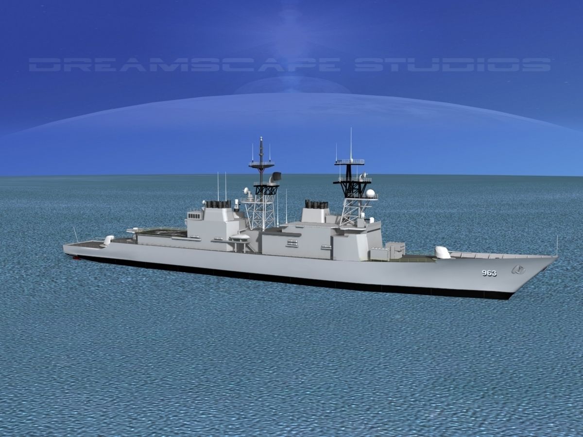 Spruance Class DD963 USS Spruance 3D model_10
