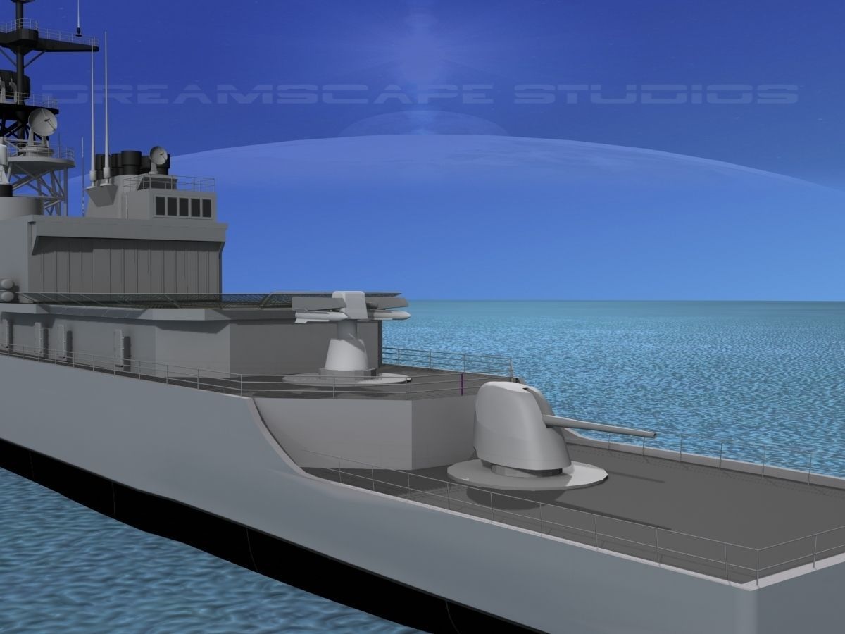 Spruance Class DD966 USS Hewitt 3D model_14