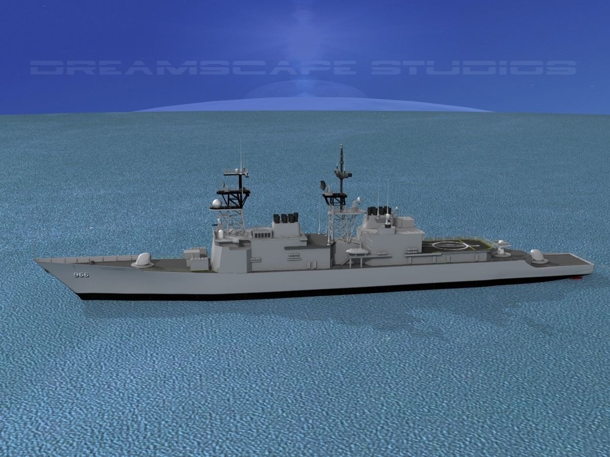Spruance Class DD966 USS Hewitt 3D model_6