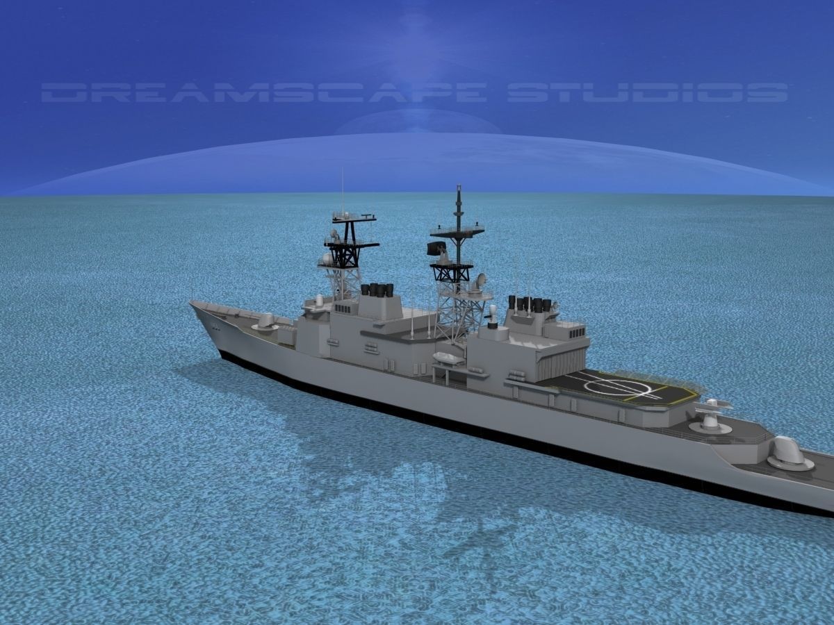 Spruance Class DD966 USS Hewitt 3D model_5