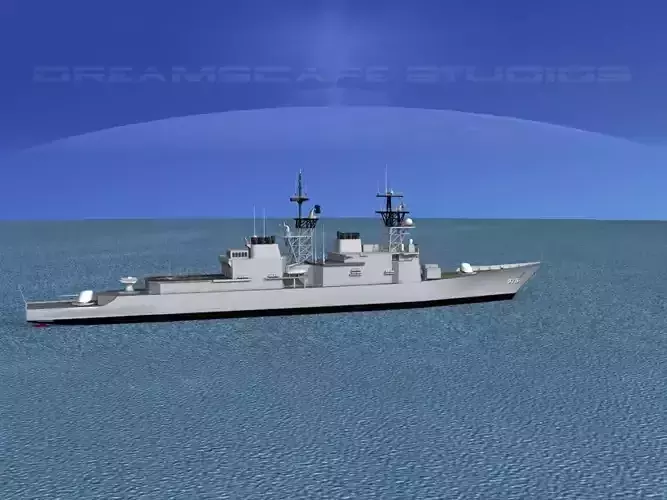 Spruance Class DD975 USS Obrien 3D model