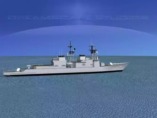 Spruance Class DD987 USS OBannon 3D model