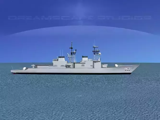 Spruance Class DD988 USS Thorn 3D model