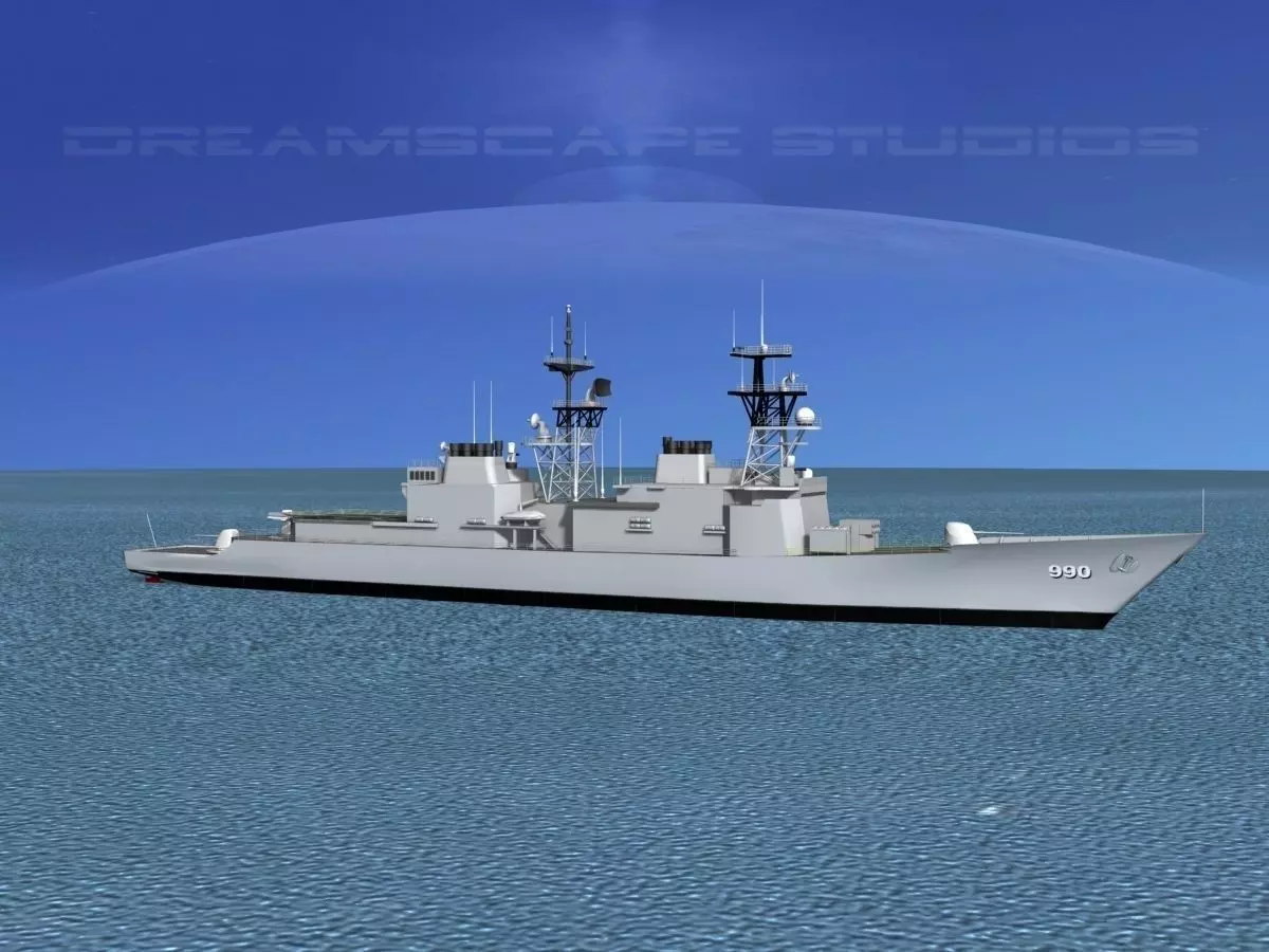Spruance Class DD990 USS Ingersoll 3D model