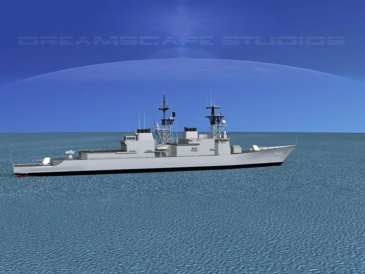 Spruance Class DD991 USS Fife 3D model