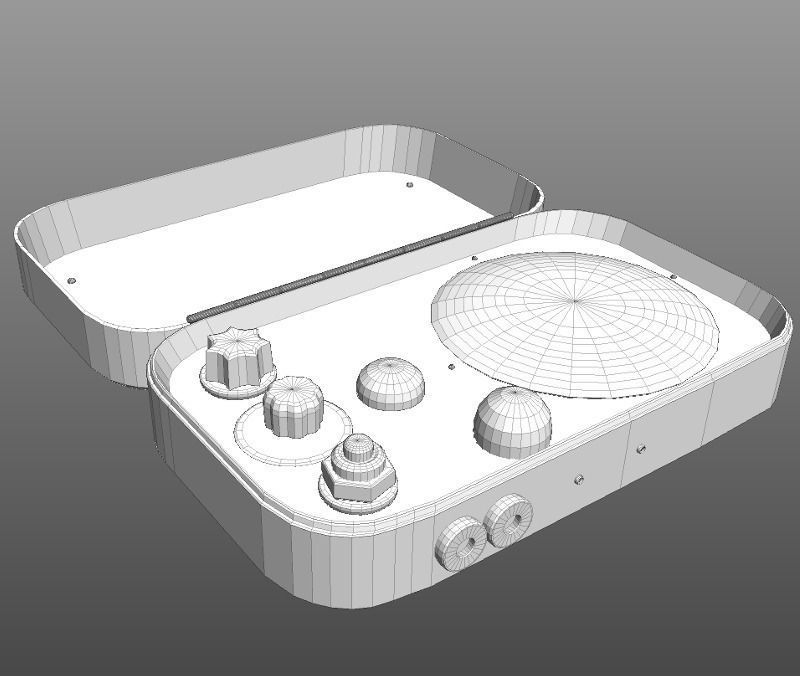 Steampunk Farnsworth  3D model_2