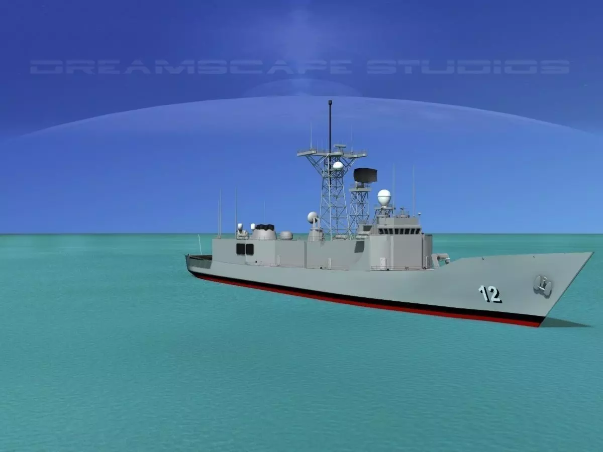 FFG-12 USS George Philip Perry Class Frigate 3D model