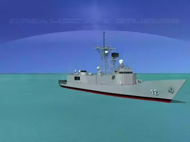 FFG-12 USS George Philip Perry Class Frigate 3D model
