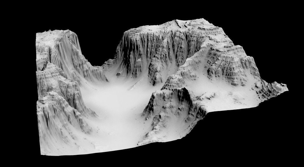 Detailed Canyon Model 3D model_2