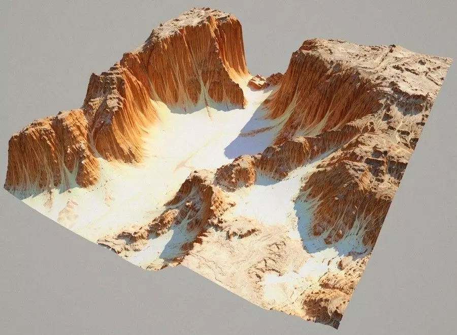 Detailed Canyon Model 3D model_0