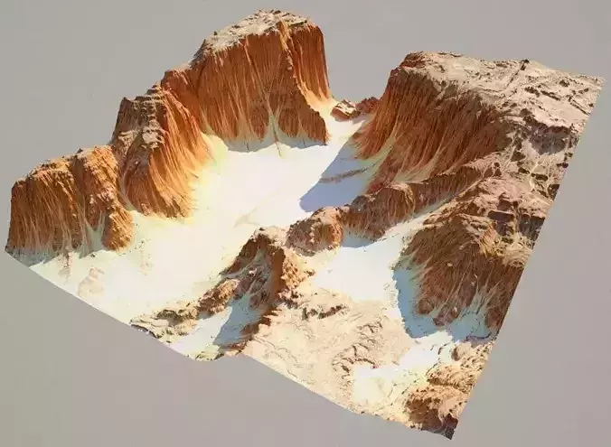 Detailed Canyon Model 3D model