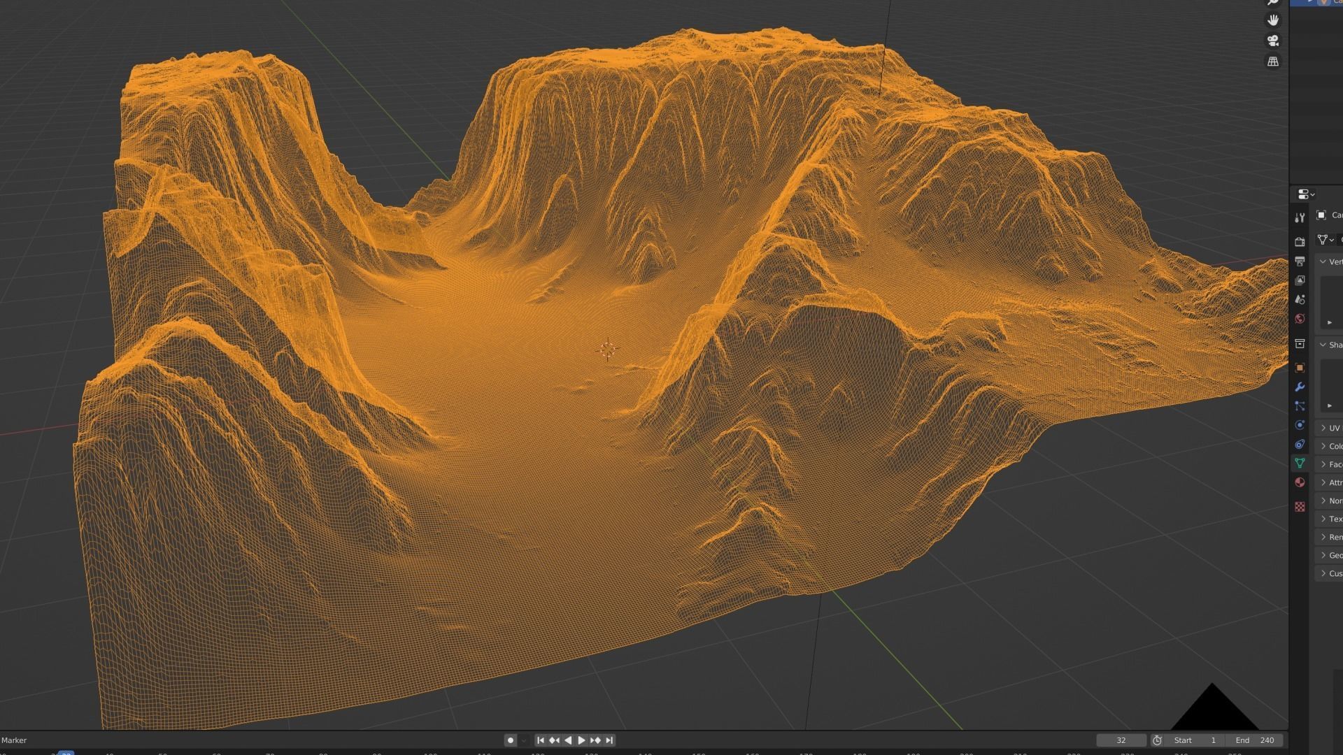 Detailed Canyon Model 3D model_3