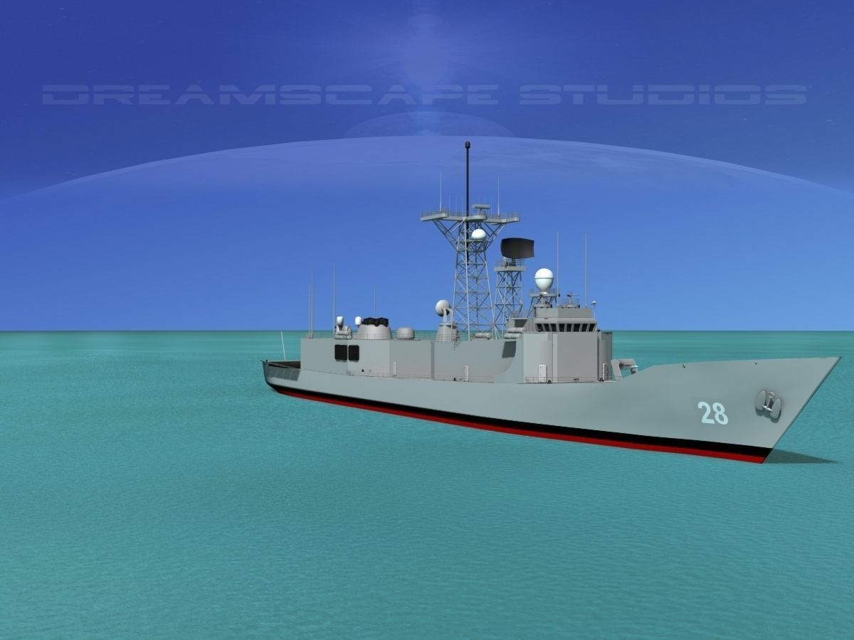 FFG-28 USS Boone Perry Class Frigate 3D model