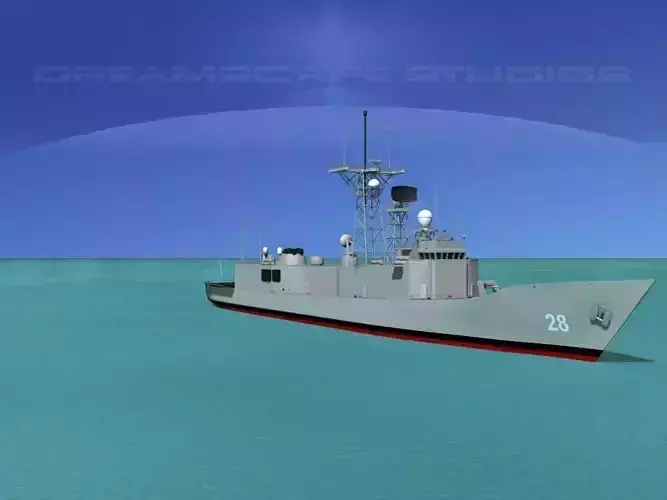 FFG-28 USS Boone Perry Class Frigate 3D model