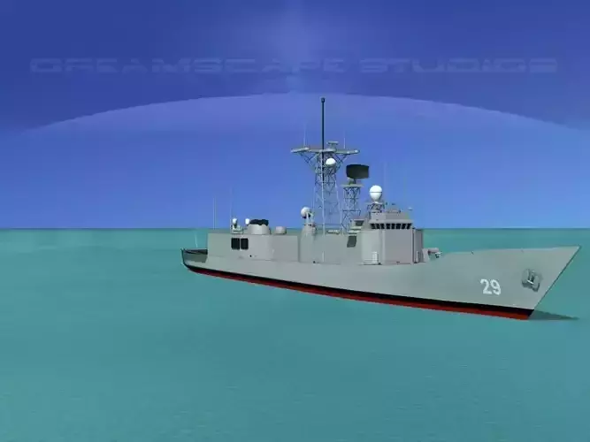 FFG-29 USS Stephen W Groves Frigate 3D model