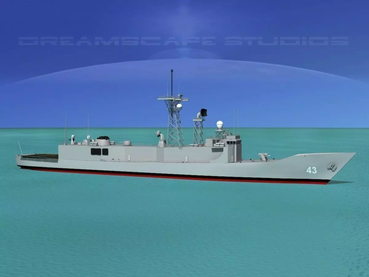 FFG-43 USS Thach Perry Class Frigate 3D model