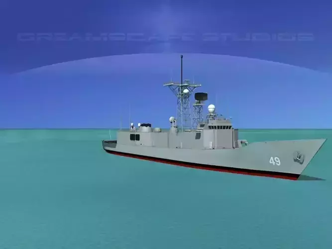 FFG-49 USS Robert G Bradley Frigate 3D model