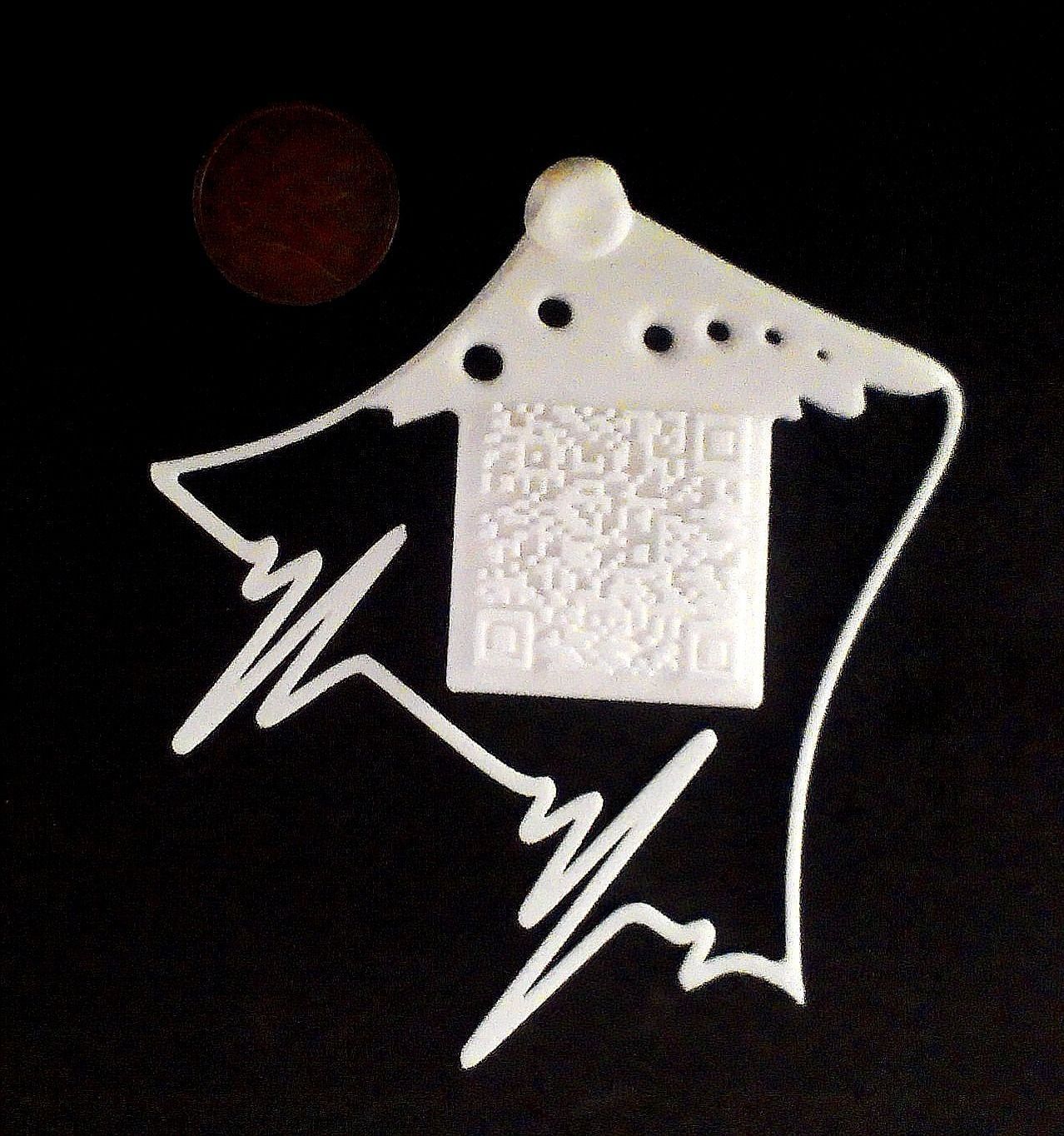 QR Code Pendant 3D print model_3