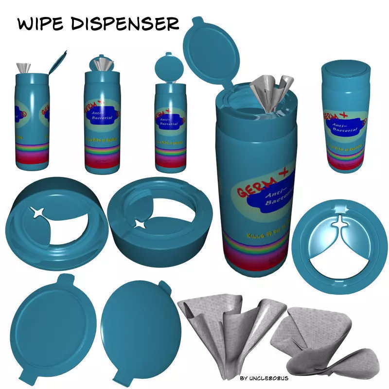 Wipe Dispenser 3D model