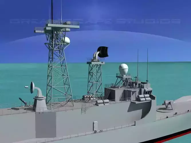 FFG-58 USS Samuel Roberts Perry Class  3D model