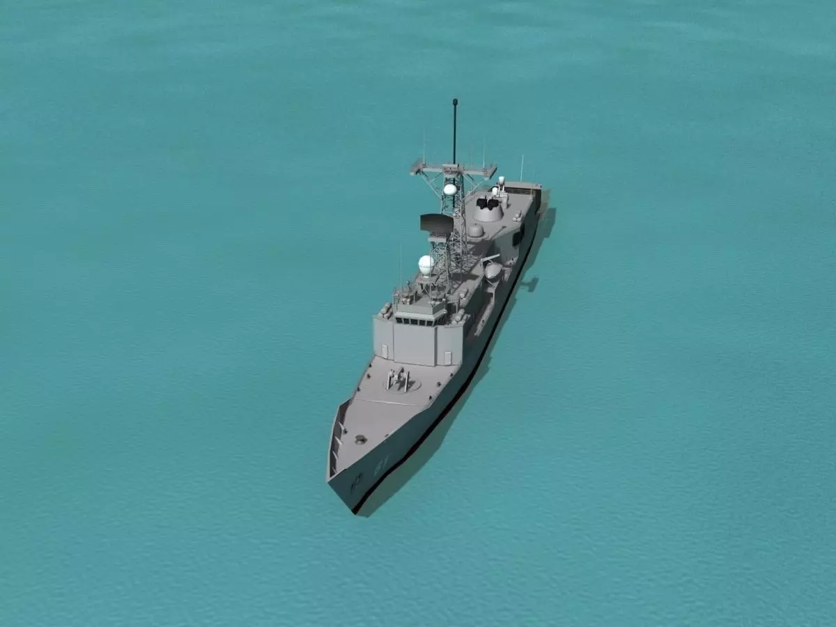 FFG-61 USS Ingraham Perry Class Frigate 3D model