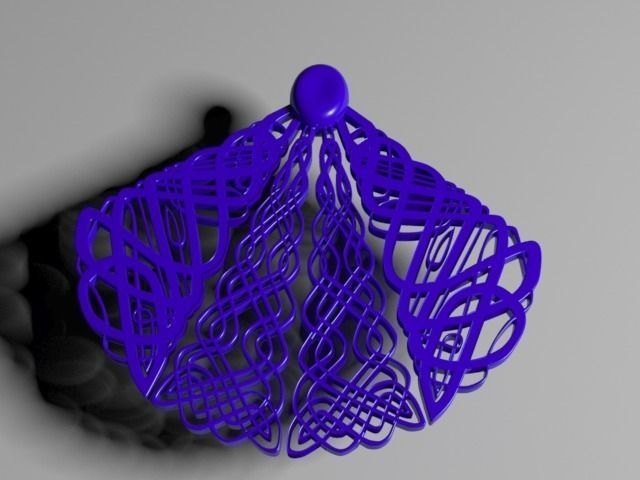 Knight Knot Pendant 3D print model_0