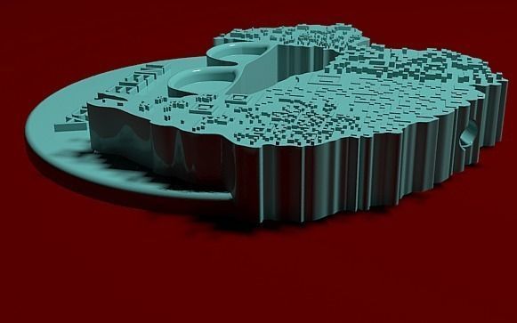 Moss Pendant 3D print model_2