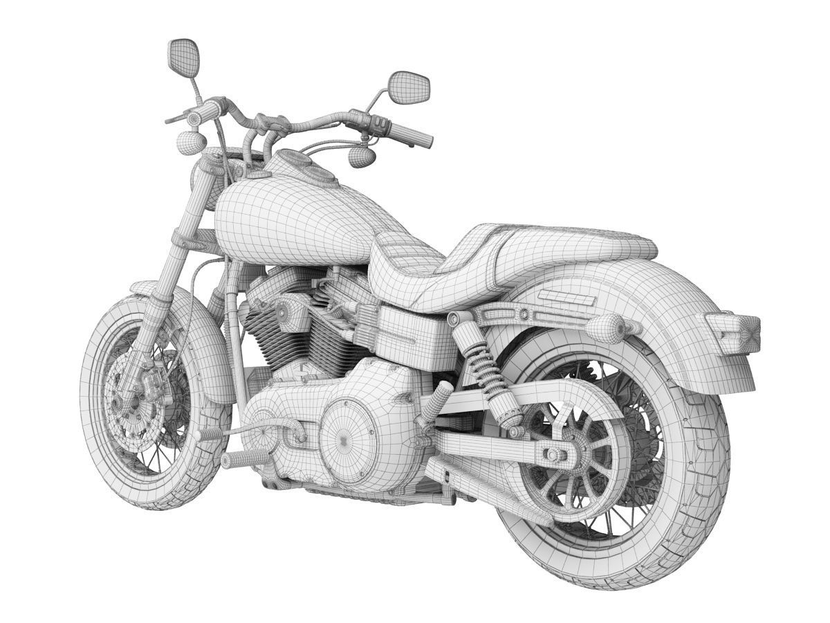 Harley-Davidson FXDL Dyna Low Rider 2015 3D model_11