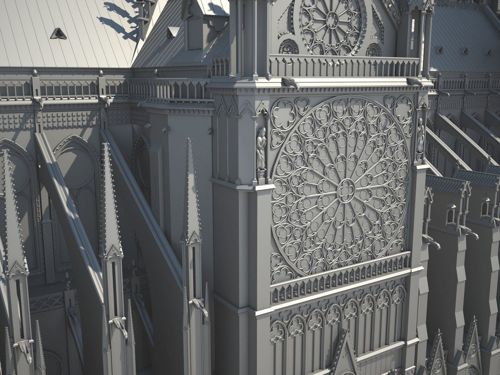 Notre-Dame de Paris Cathedral 3D model_15