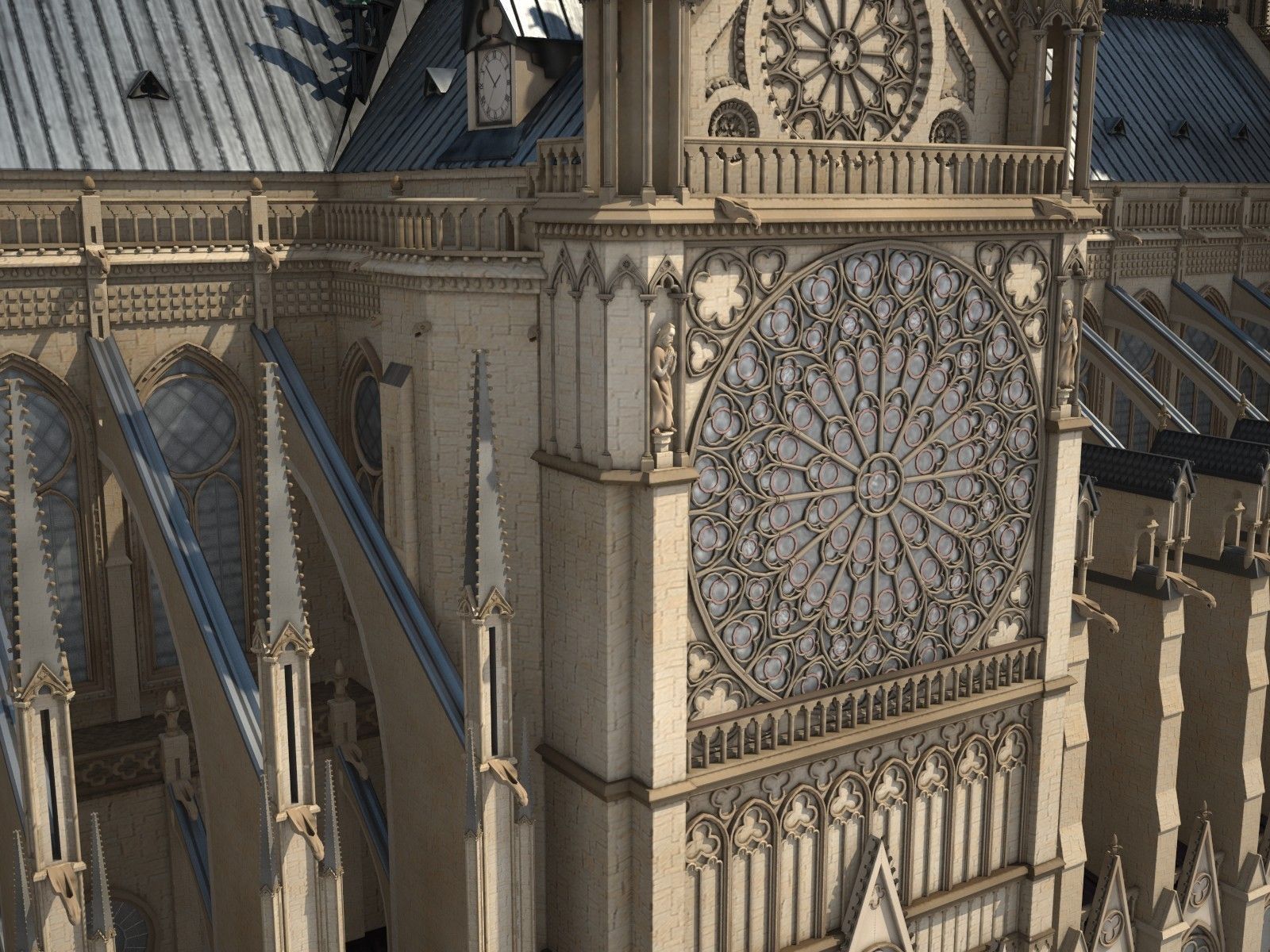 Notre-Dame de Paris Cathedral 3D model_7