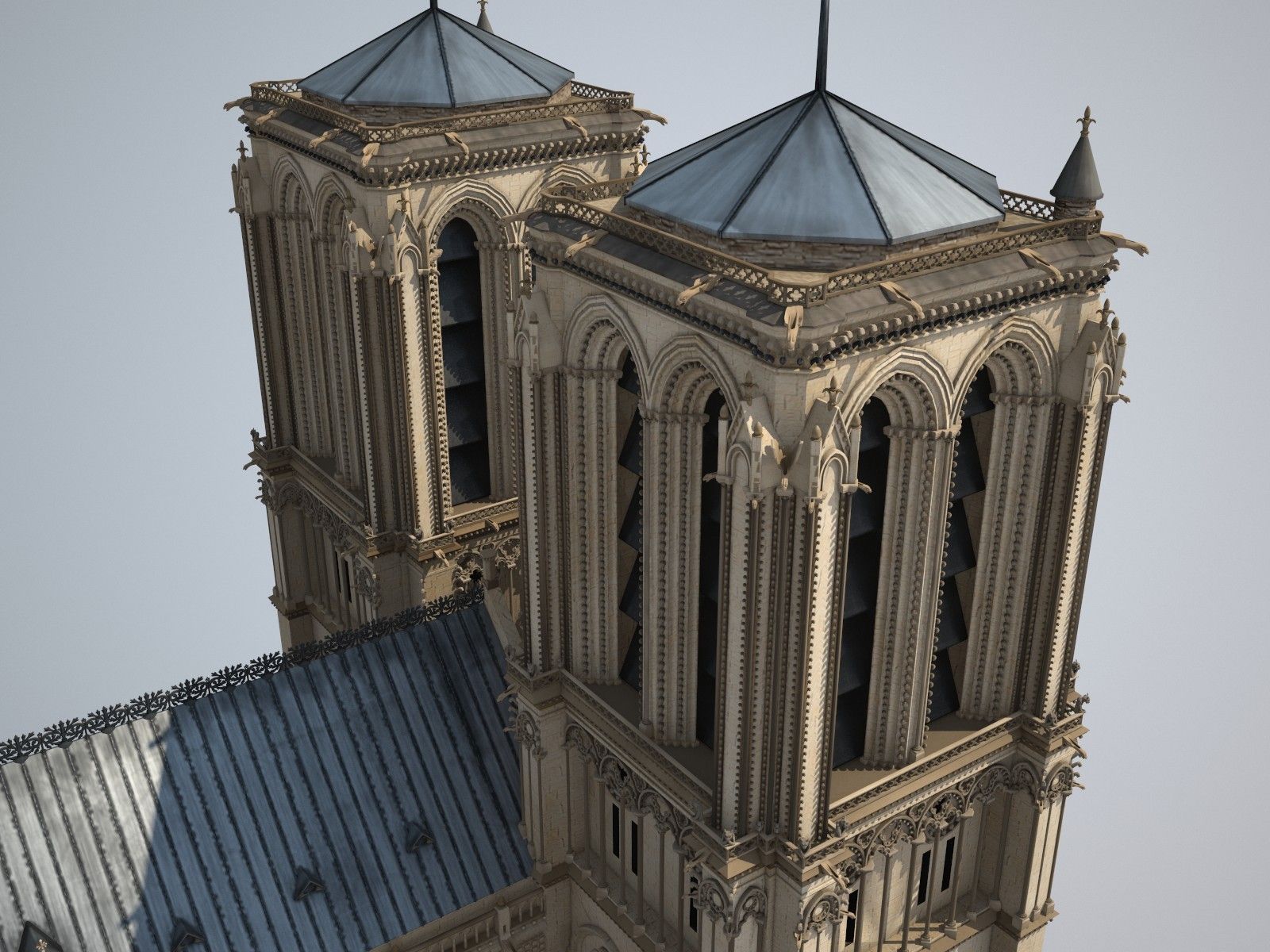 Notre-Dame de Paris Cathedral 3D model_8