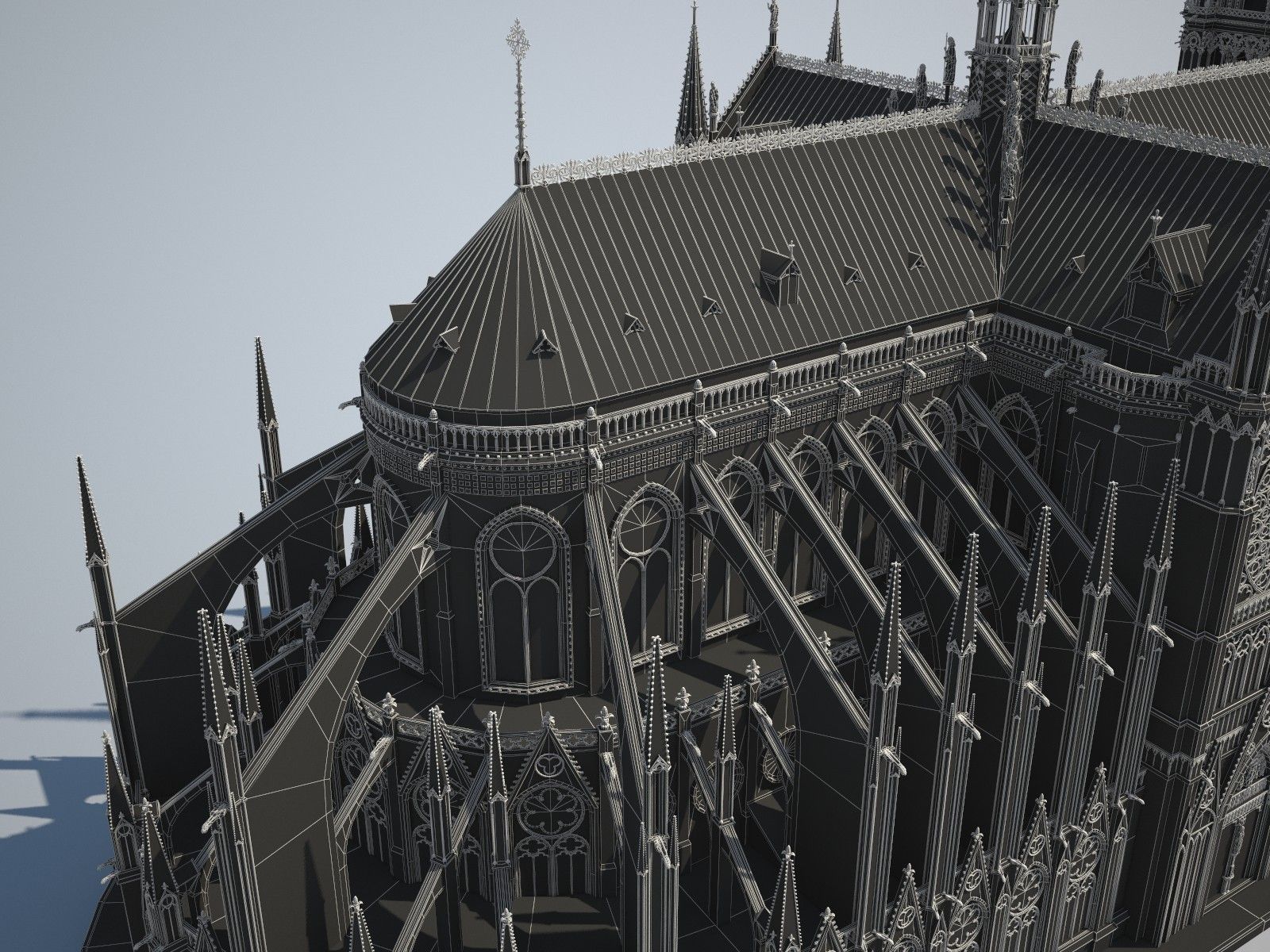 Notre-Dame de Paris Cathedral 3D model_18
