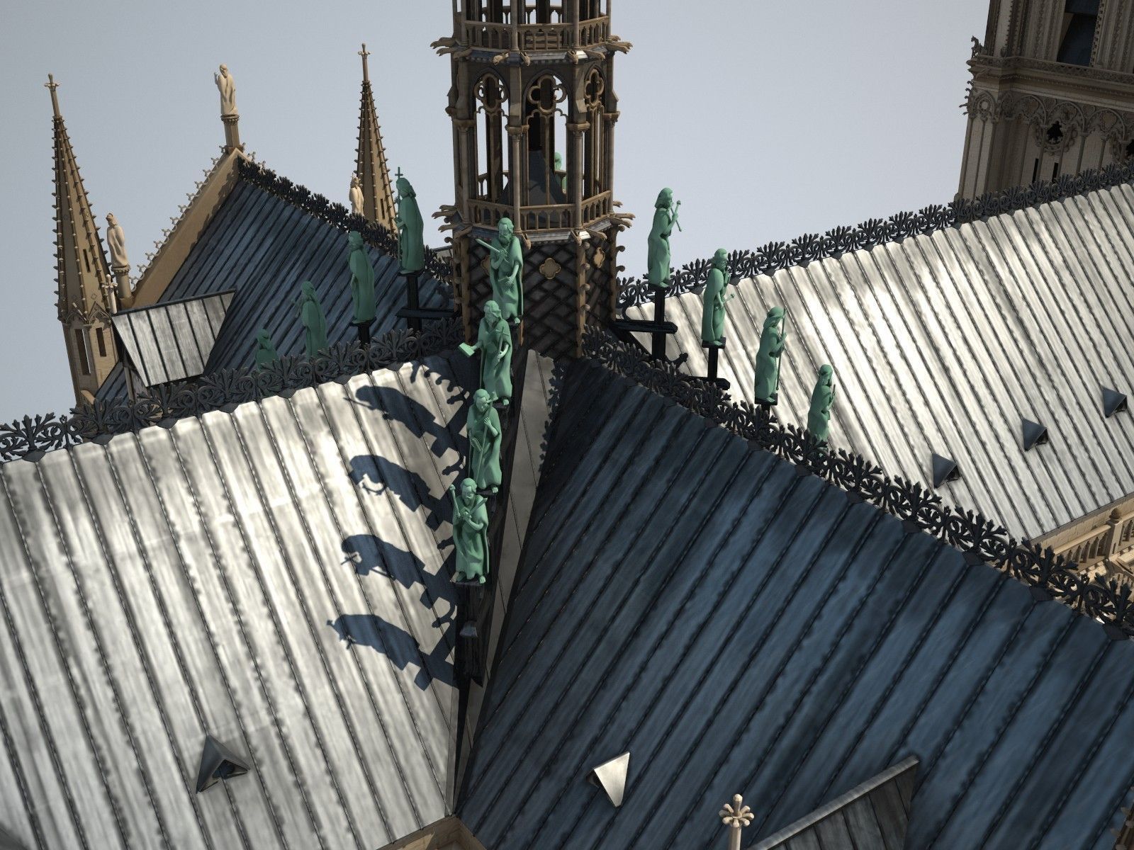 Notre-Dame de Paris Cathedral 3D model_6