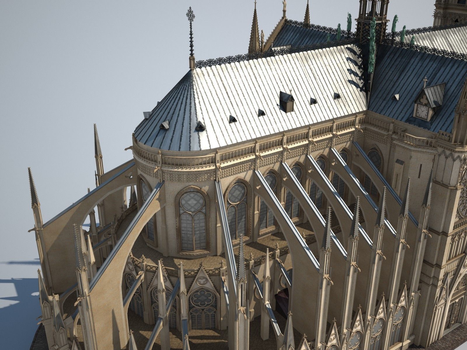 Notre-Dame de Paris Cathedral 3D model_9