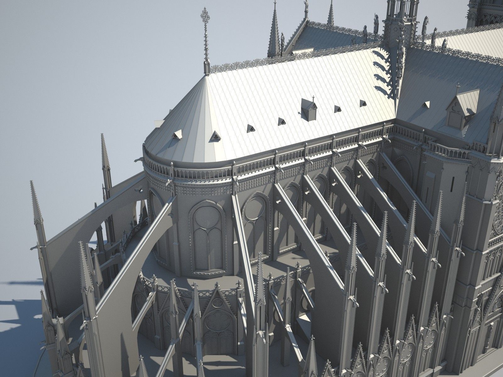Notre-Dame de Paris Cathedral 3D model_13