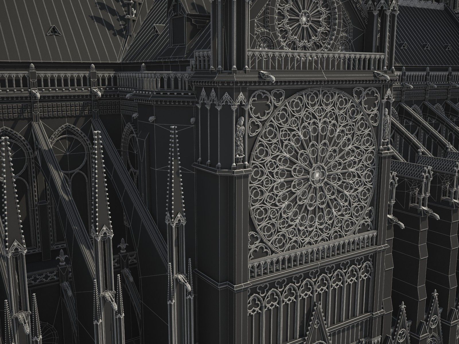 Notre-Dame de Paris Cathedral 3D model_17