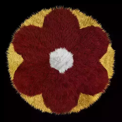 Carpet Childrens Flower 01 3D model