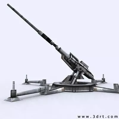 3DRT - Sci-Fi Forces - Artillery Gun 1  Low-poly 3D model_0