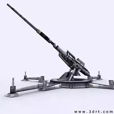 3DRT - Sci-Fi Forces - Artillery Gun 1  Low-poly 3D model